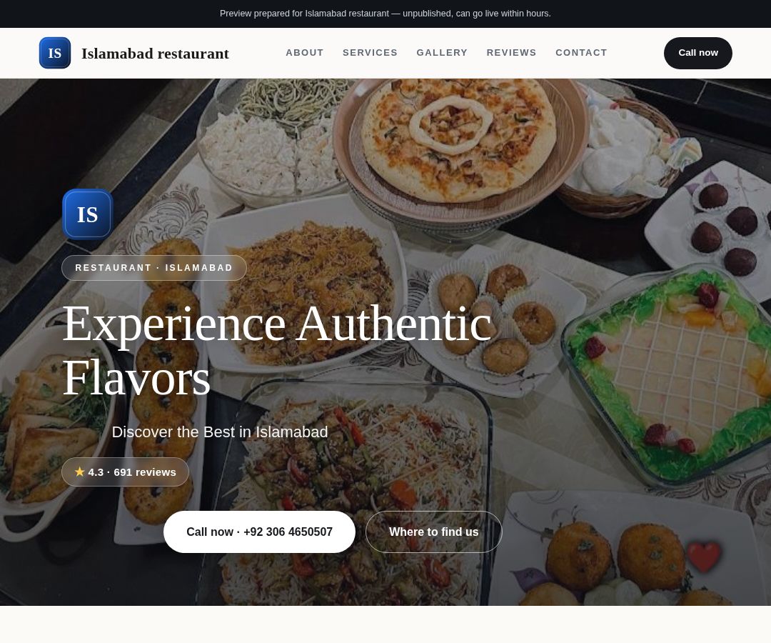 Islamabad restaurant