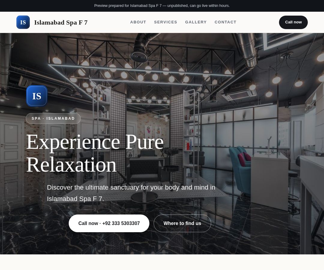 Islamabad Spa F 7