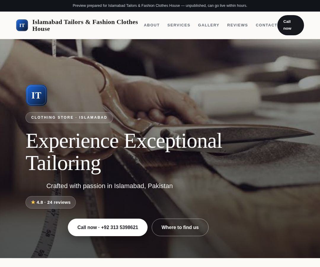 Islamabad Tailors & Fashion Clothes House