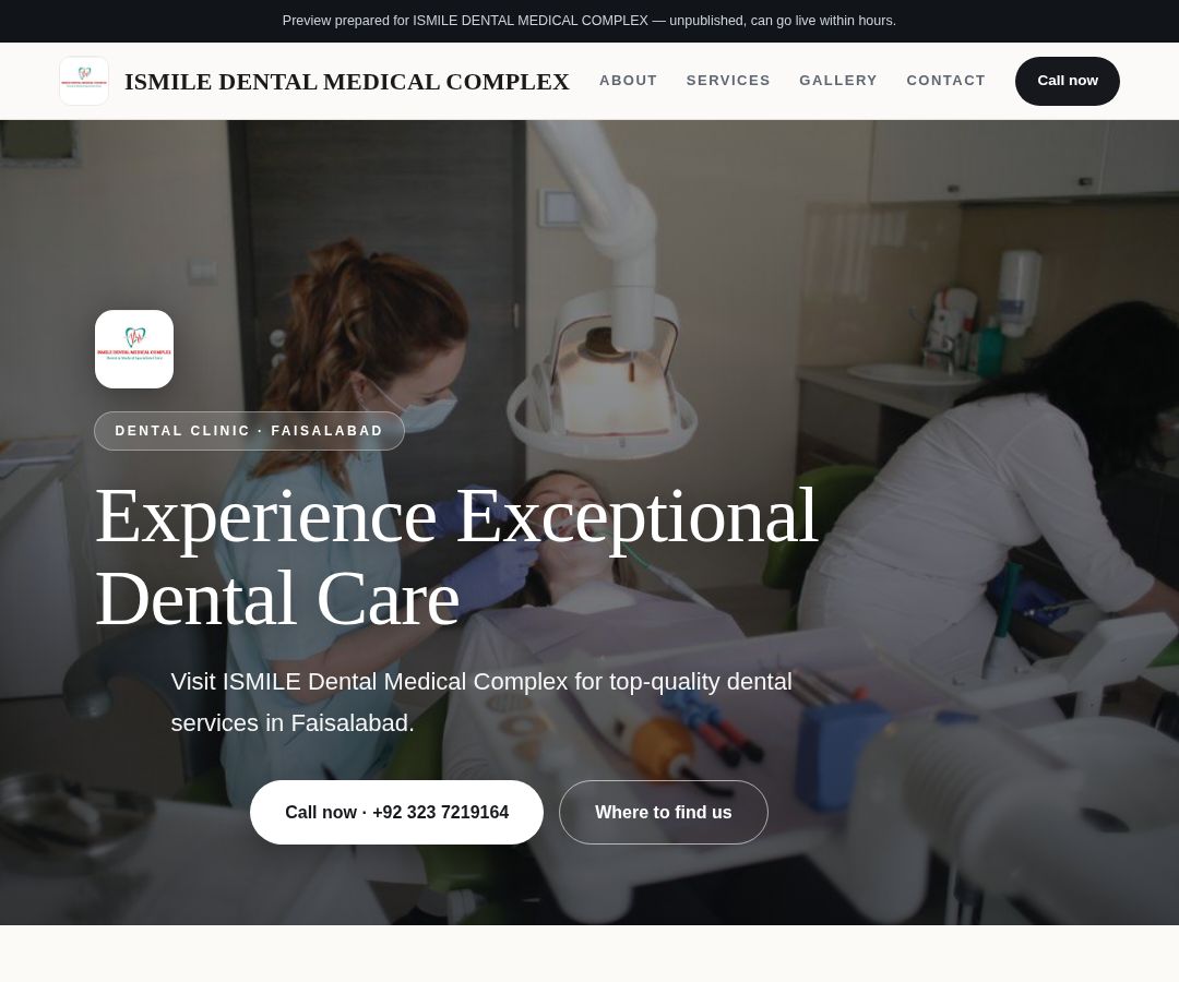 ISMILE DENTAL MEDICAL COMPLEX