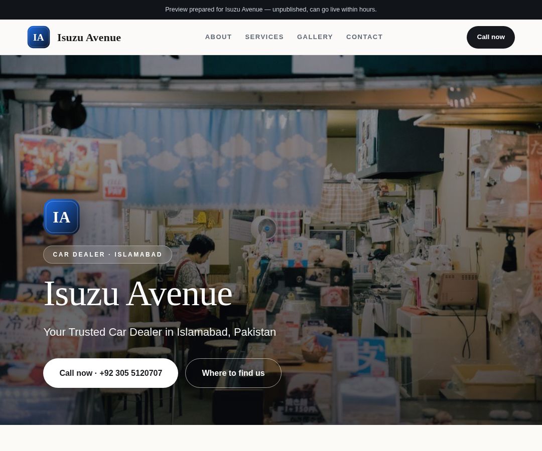 Isuzu Avenue