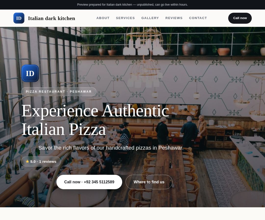 Italian dark kitchen