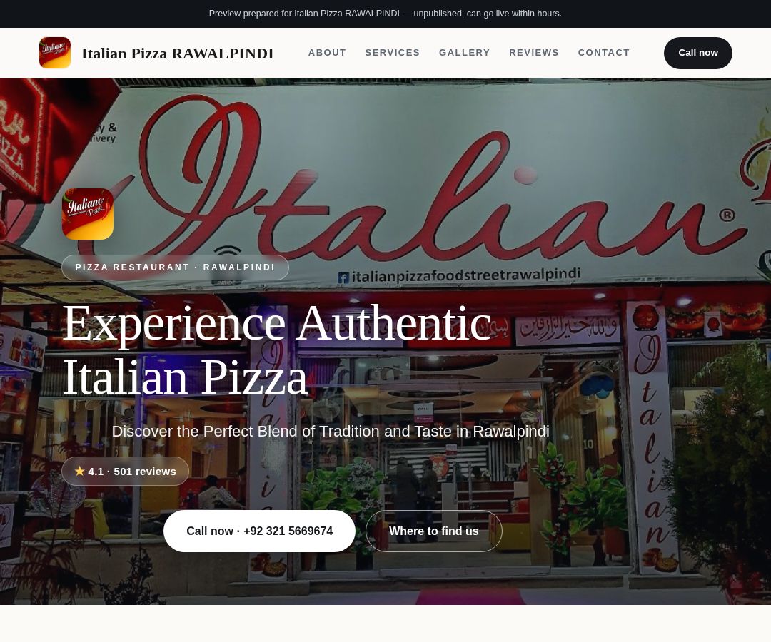 Italian Pizza RAWALPINDI