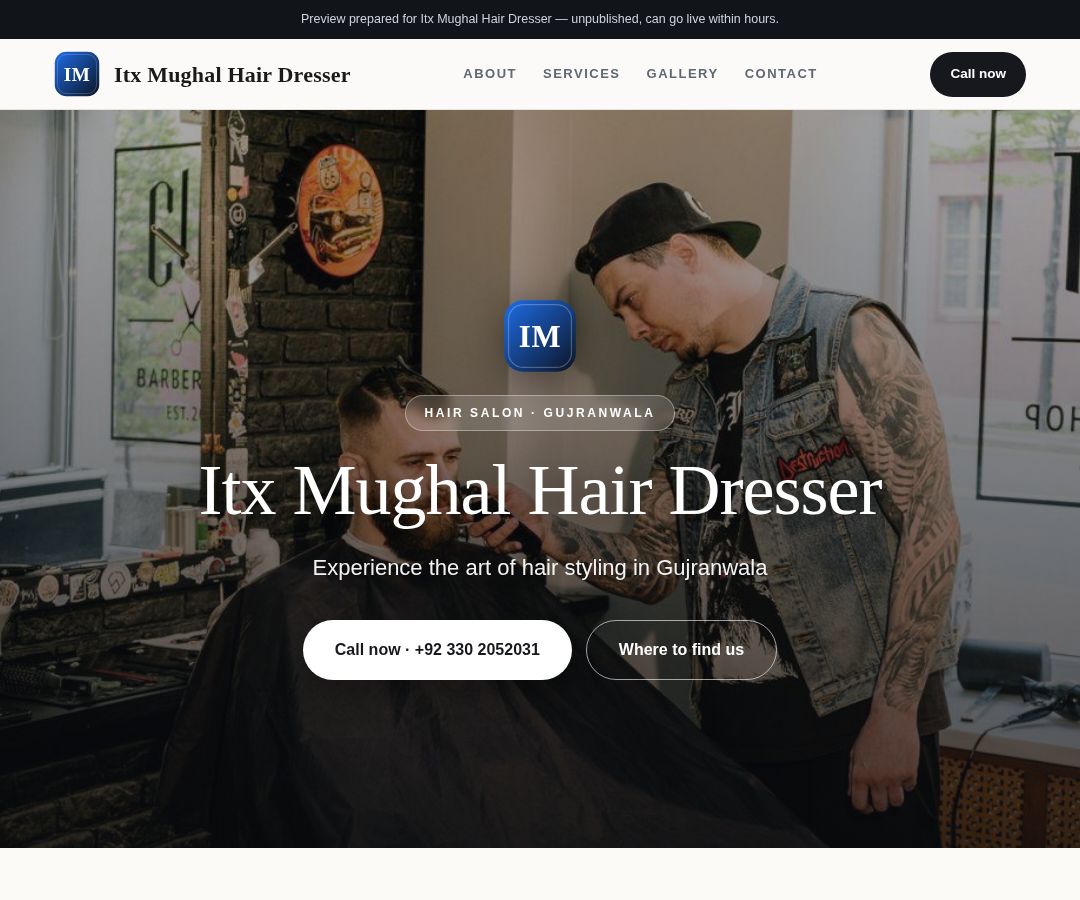 Itx Mughal Hair Dresser