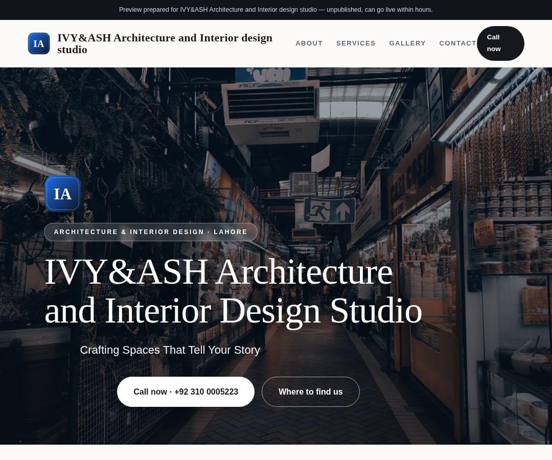 IVY&ASH Architecture and Interior design studio