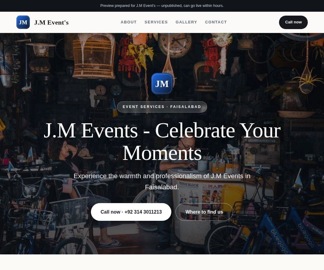 J.M Event's