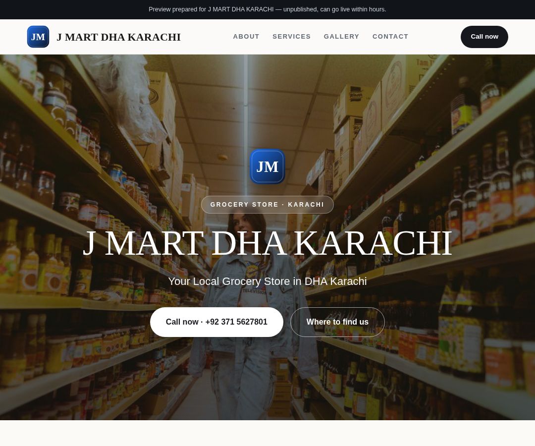 J MART DHA KARACHI