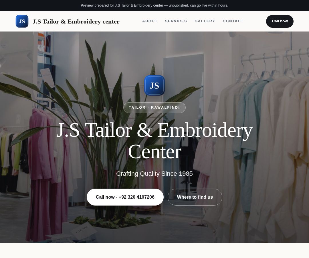 J.S Tailor & Embroidery center