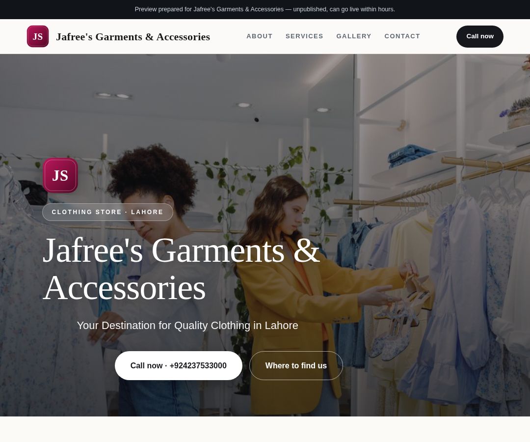 Jafree's Garments & Accessories
