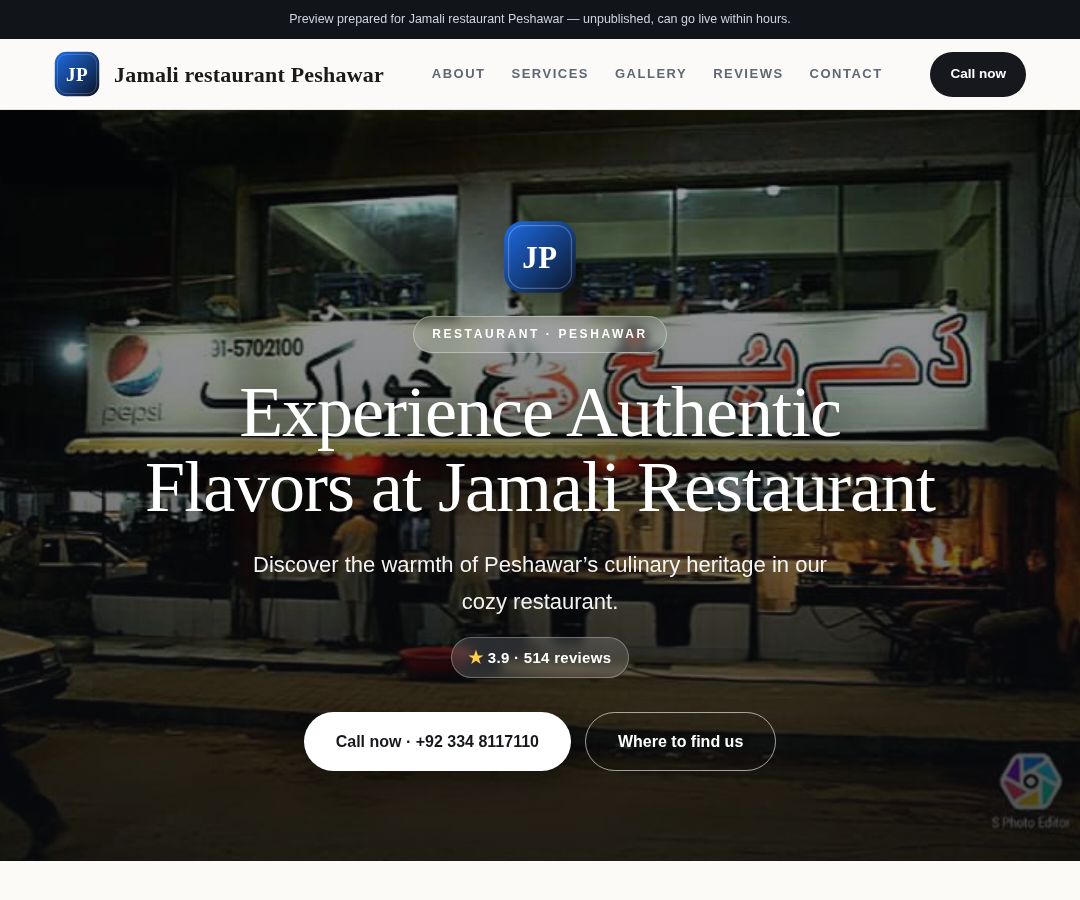 Jamali restaurant Peshawar