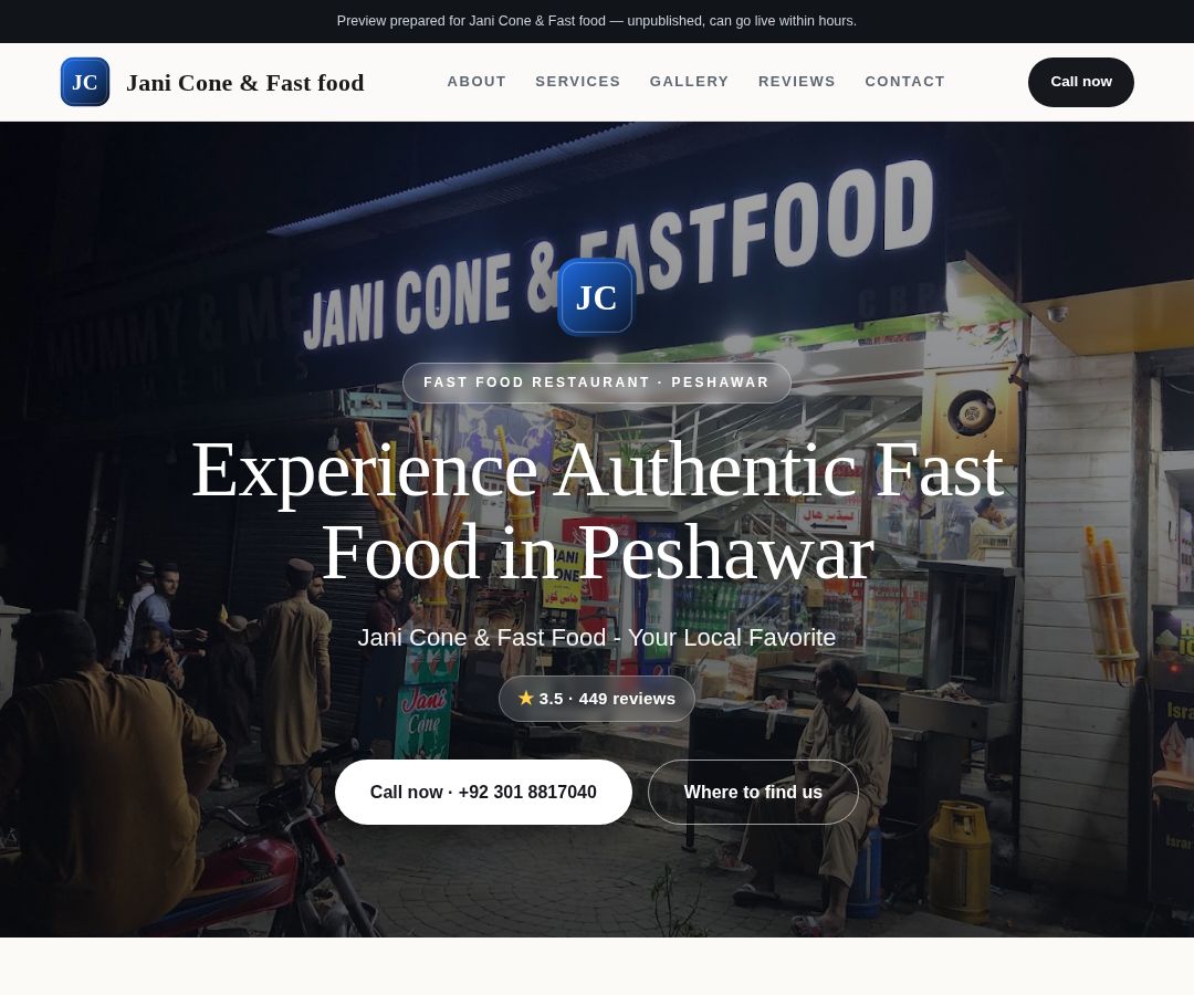 Jani Cone & Fast food