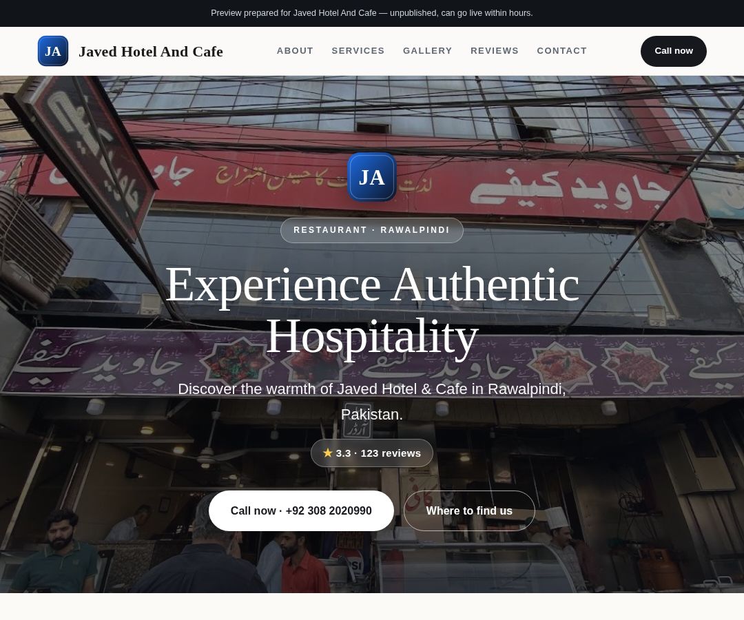 Javed Hotel And Cafe