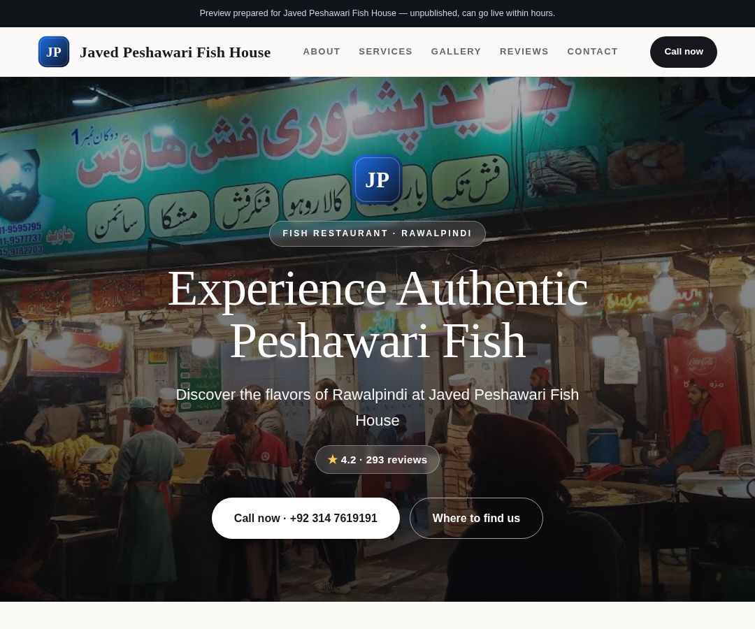 Javed Peshawari Fish House