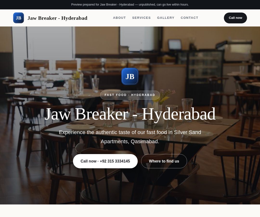 Jaw Breaker - Hyderabad