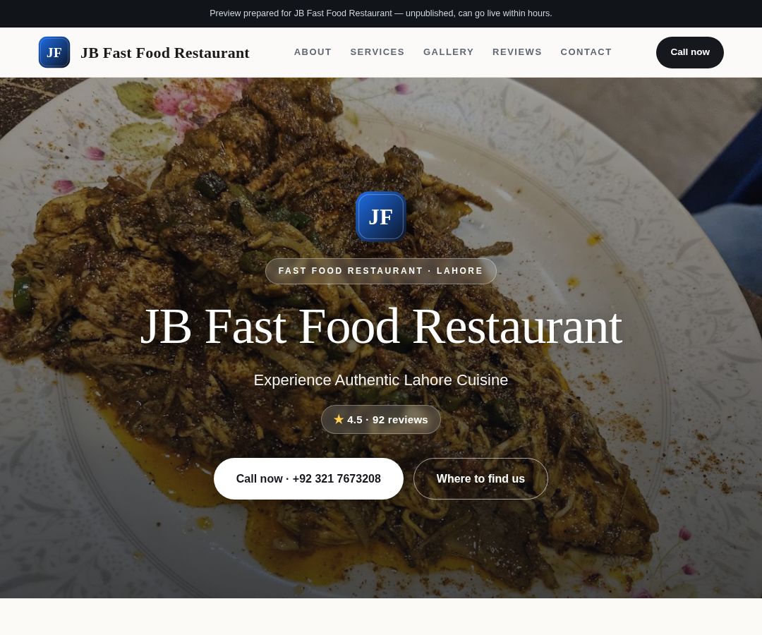 JB Fast Food Restaurant