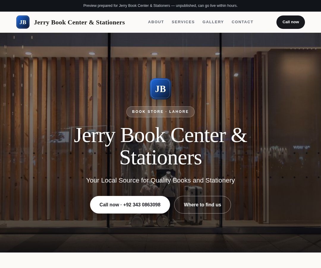 Jerry Book Center & Stationers