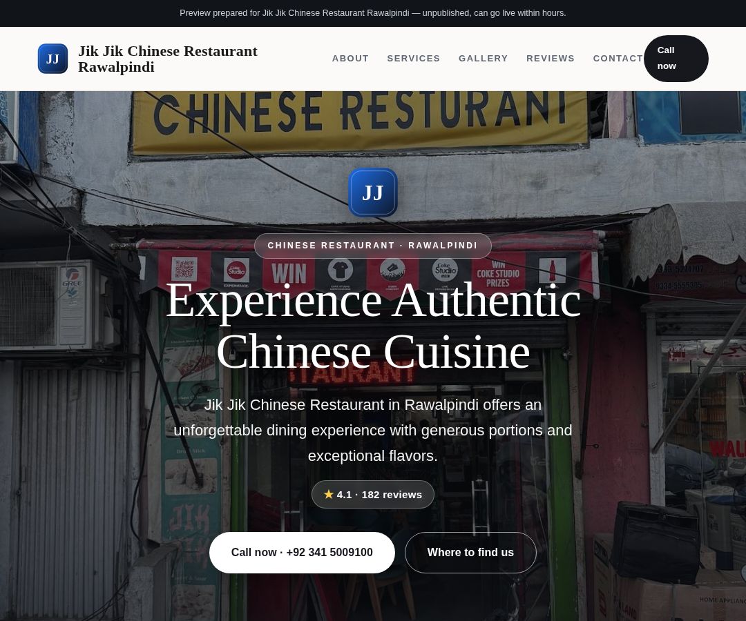 Jik Jik Chinese Restaurant Rawalpindi