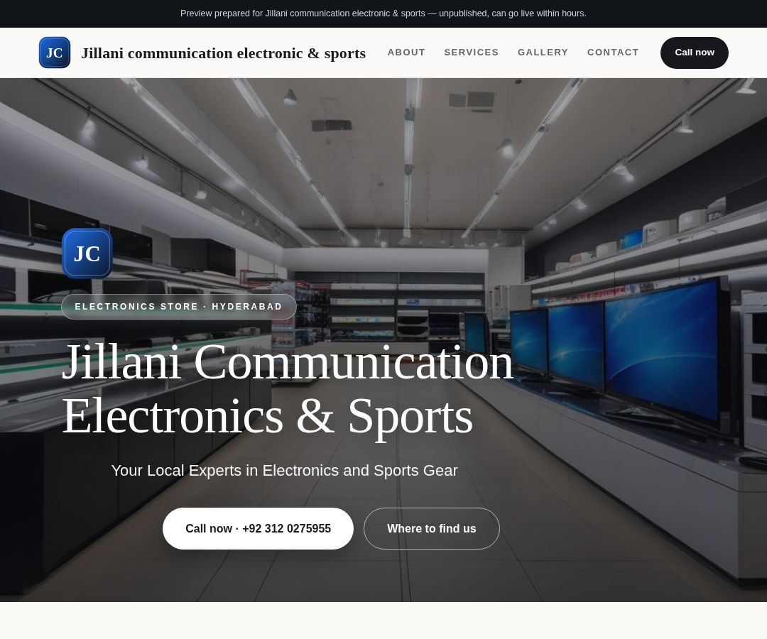 Jillani communication electronic & sports