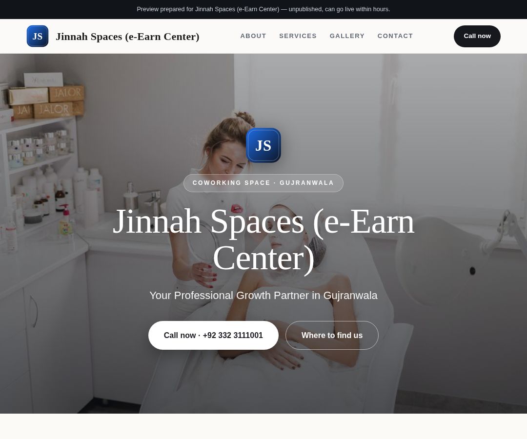 Jinnah Spaces (e-Earn Center)