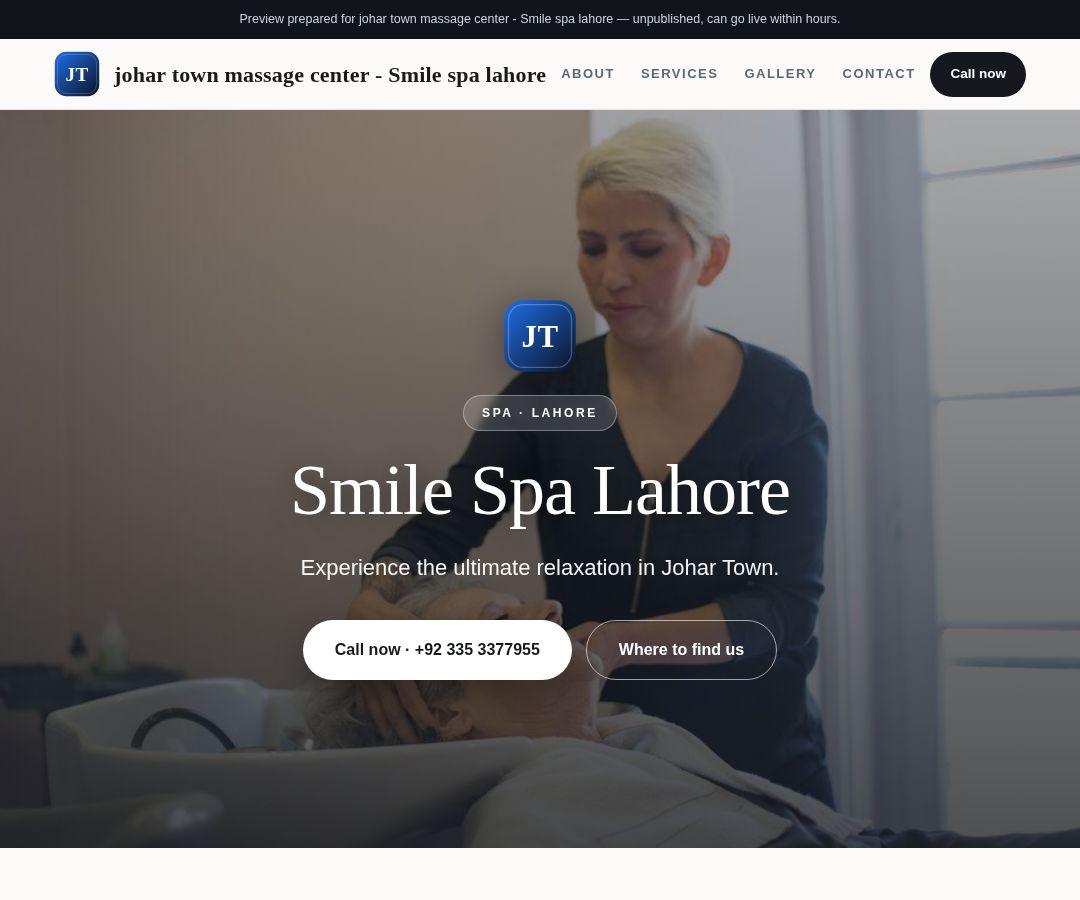 johar town massage center - Smile spa lahore