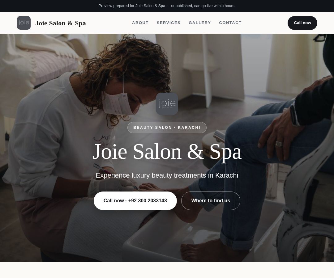 Joie Salon & Spa