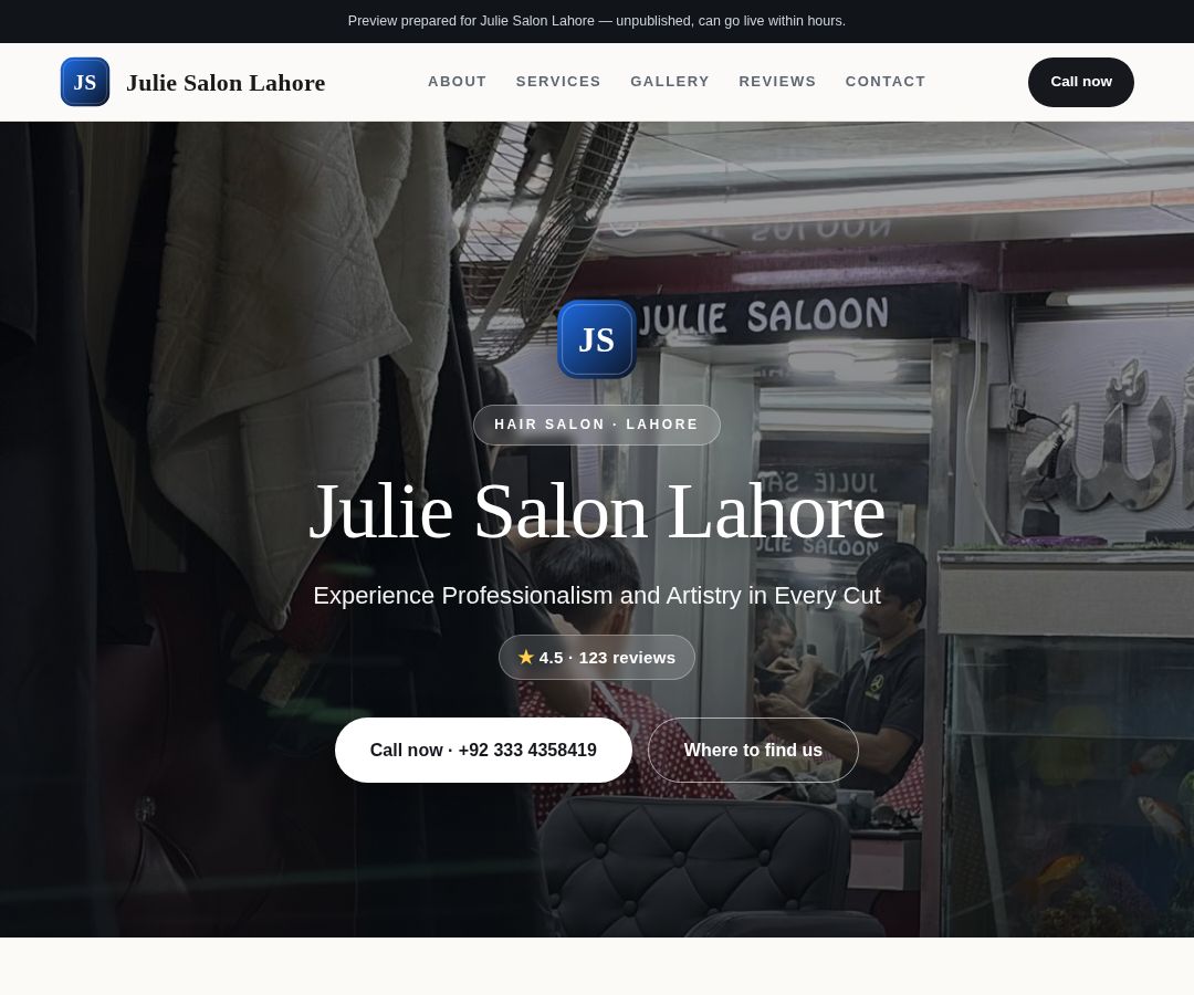 Julie Salon Lahore