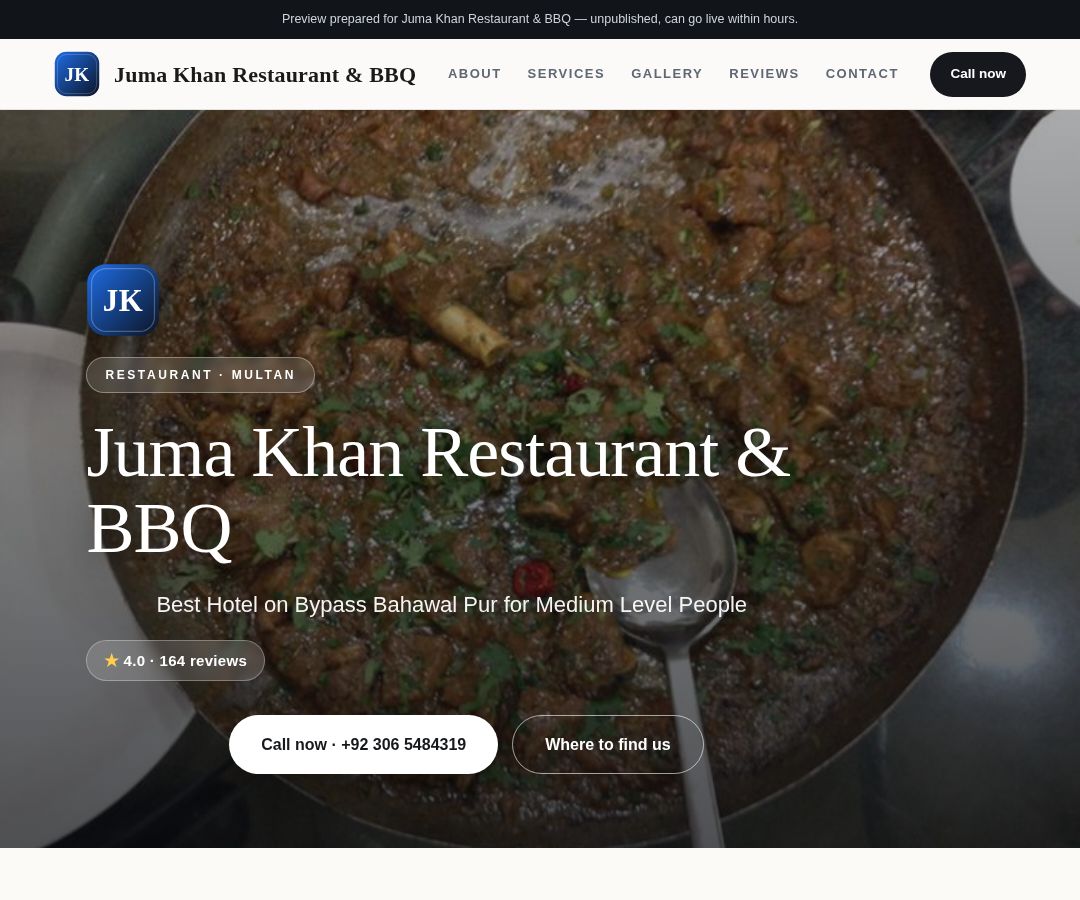 Juma Khan Restaurant & BBQ