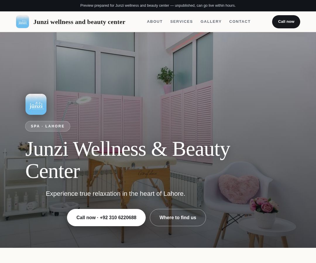 Junzi wellness and beauty center