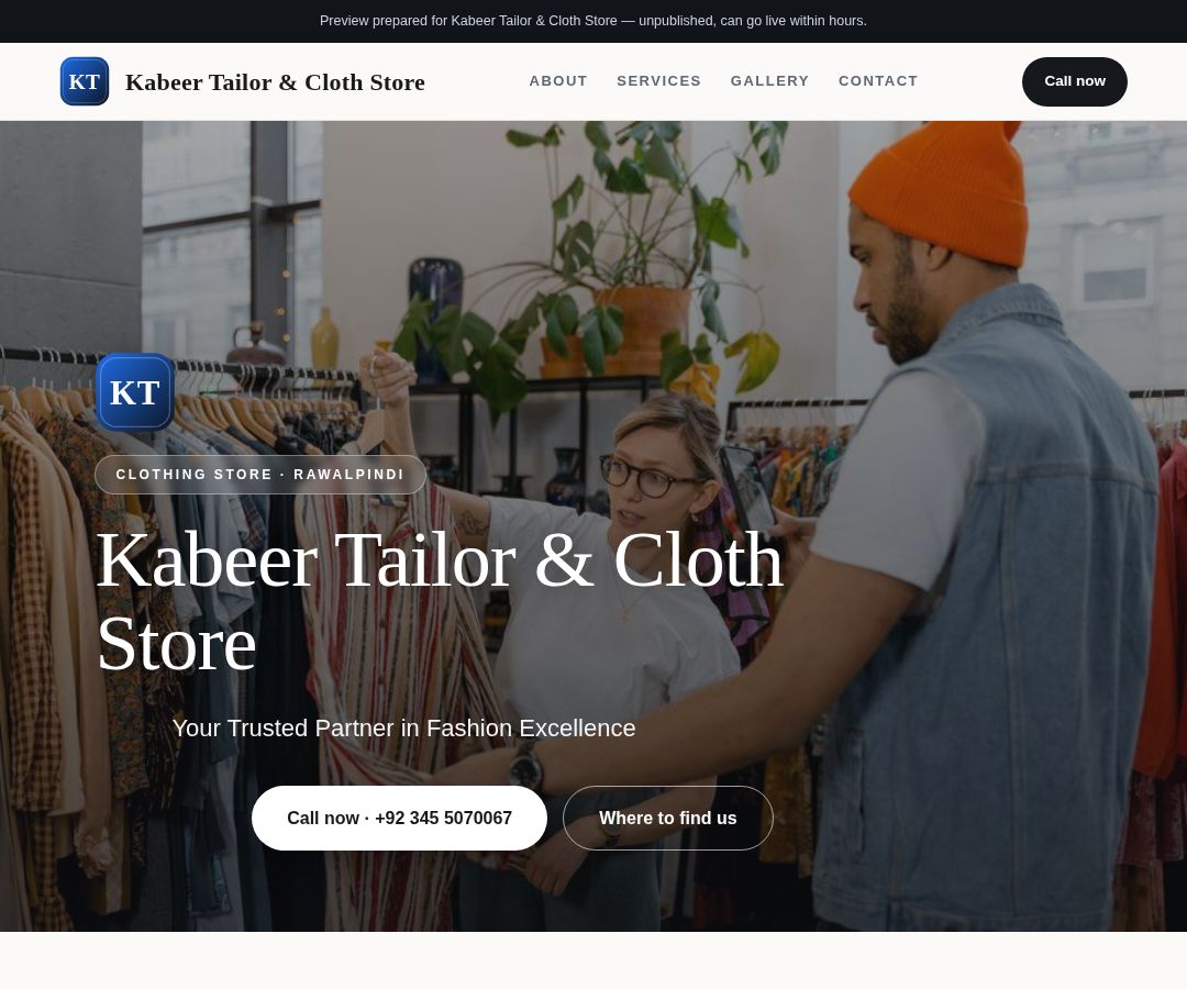 Kabeer Tailor & Cloth Store