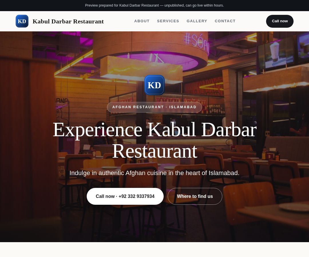 Kabul Darbar Restaurant