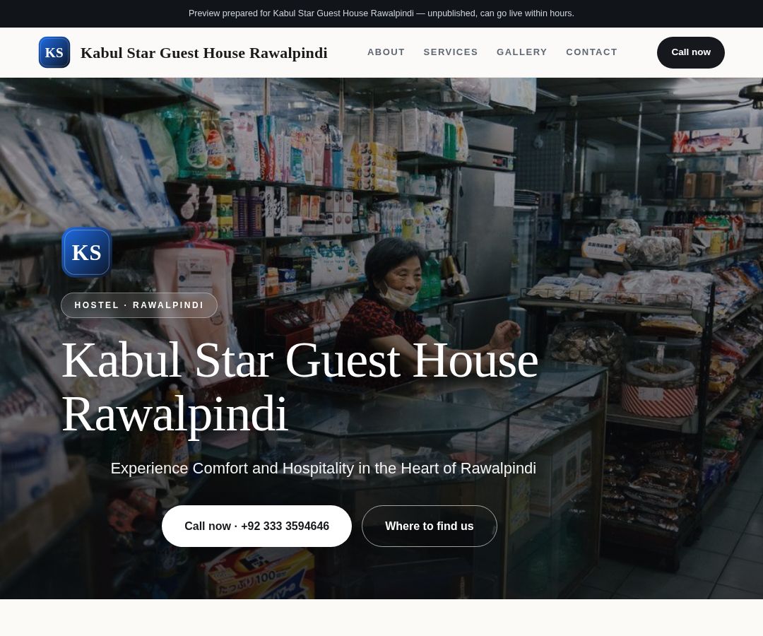 Kabul Star Guest House Rawalpindi