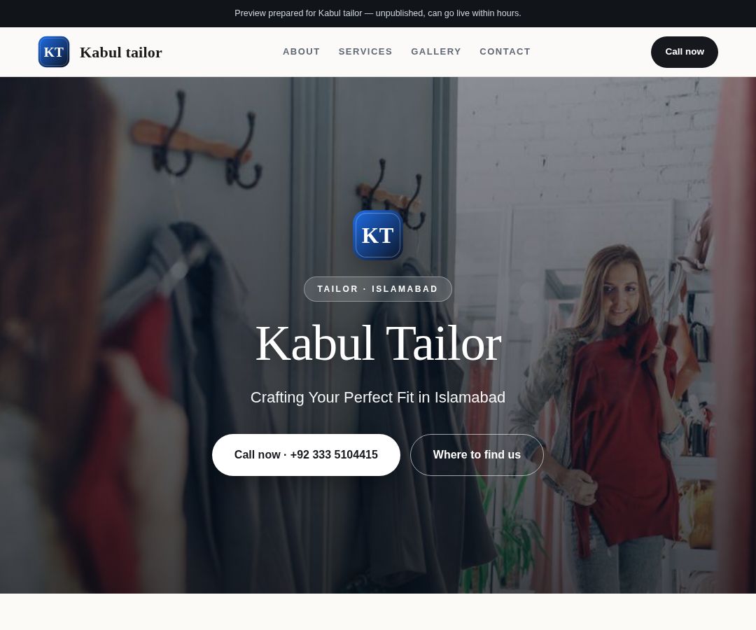 Kabul tailor