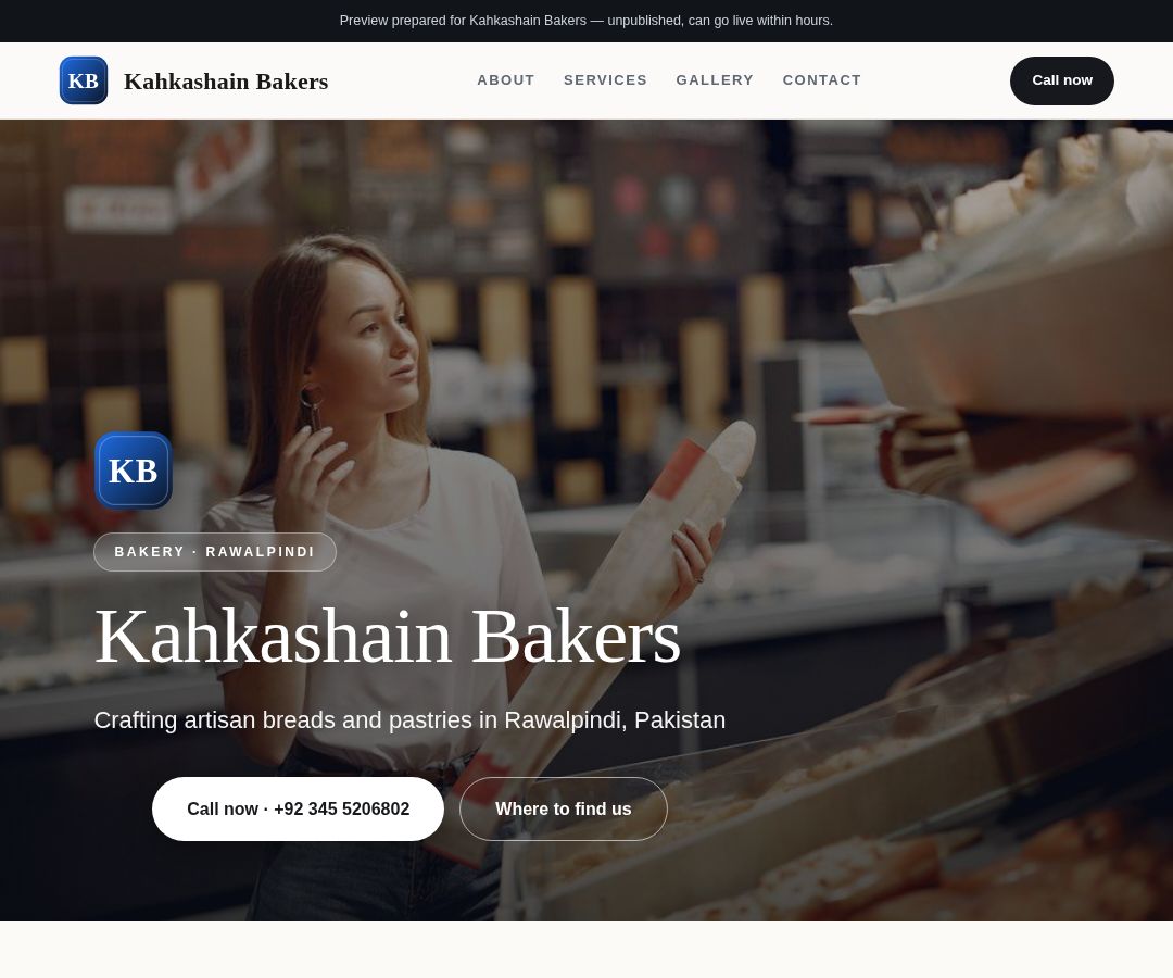 Kahkashain Bakers