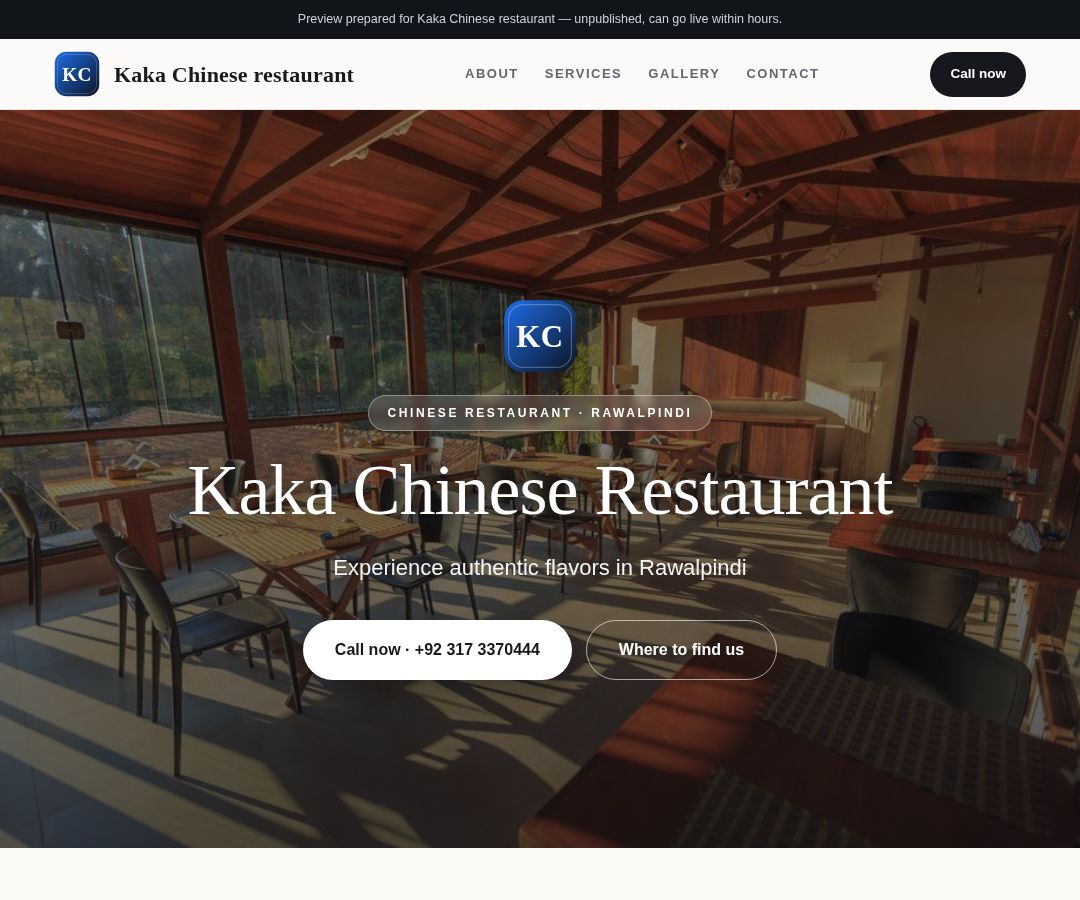 Kaka Chinese restaurant