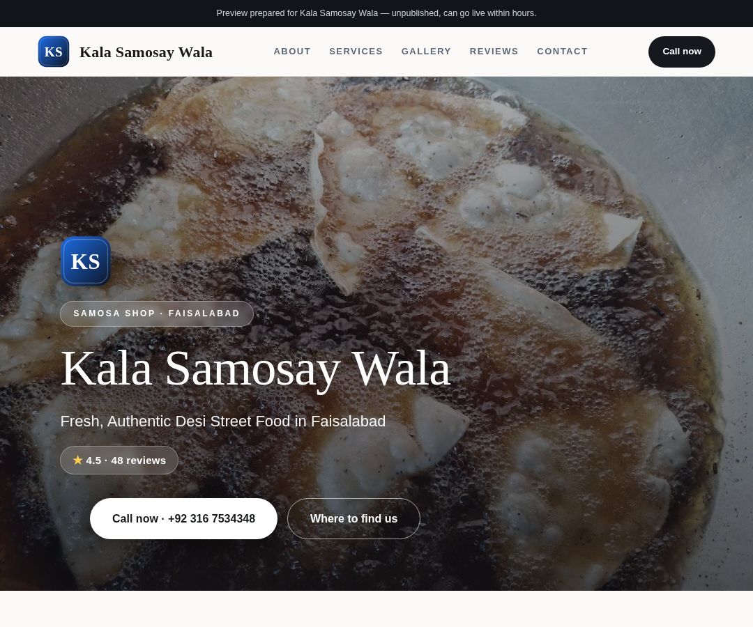 Kala Samosay Wala