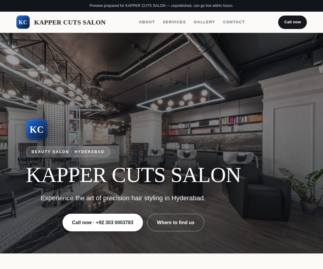 KAPPER CUTS SALON