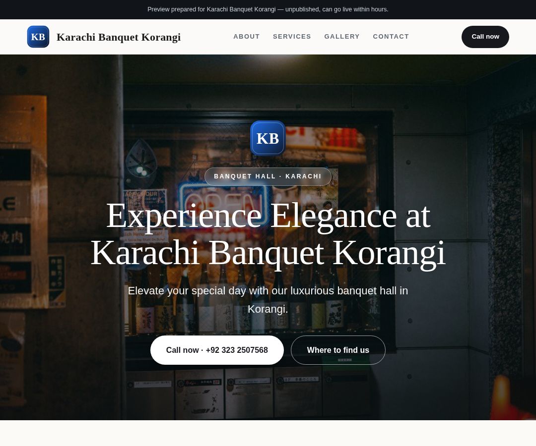 Karachi Banquet Korangi