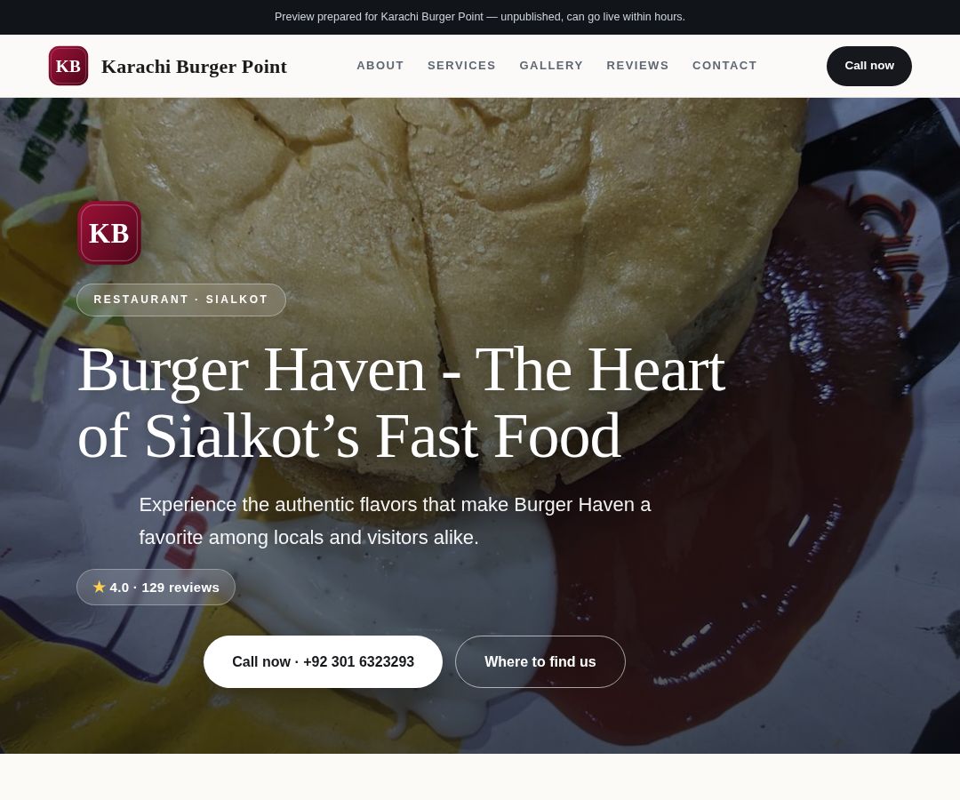 Karachi Burger Point