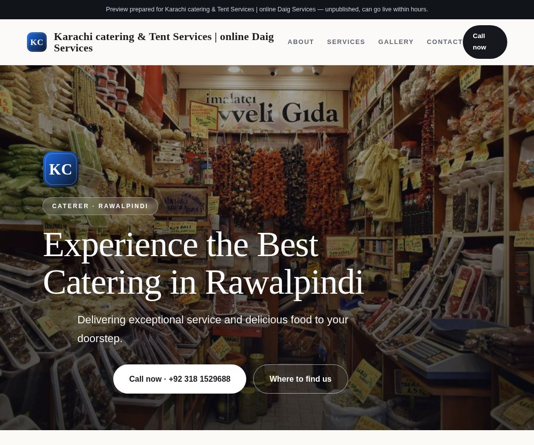 Karachi catering & Tent Services | online Daig Services