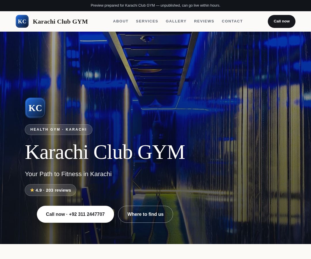 Karachi Club GYM