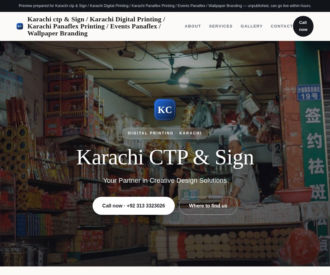 Karachi ctp & Sign / Karachi Digital Printing / Karachi Panaflex Printing / Events Panaflex / Wallpaper Branding