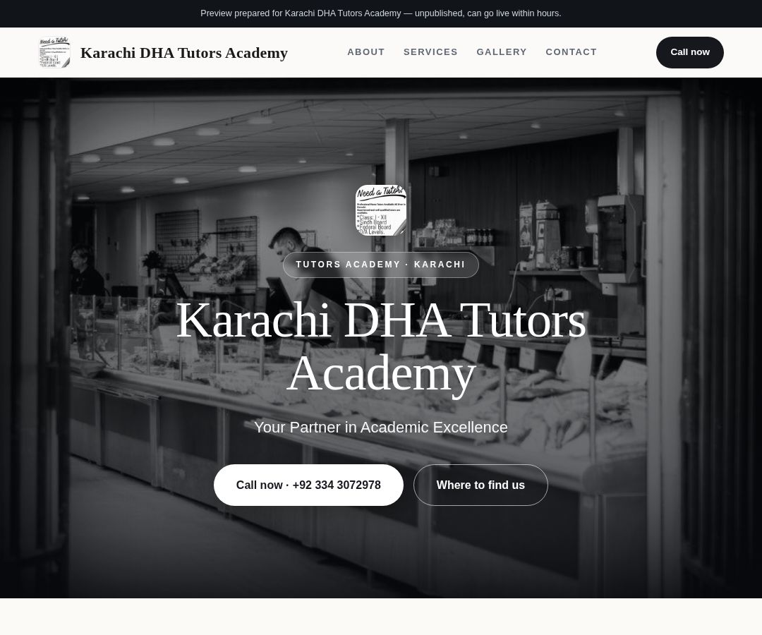 Karachi DHA Tutors Academy