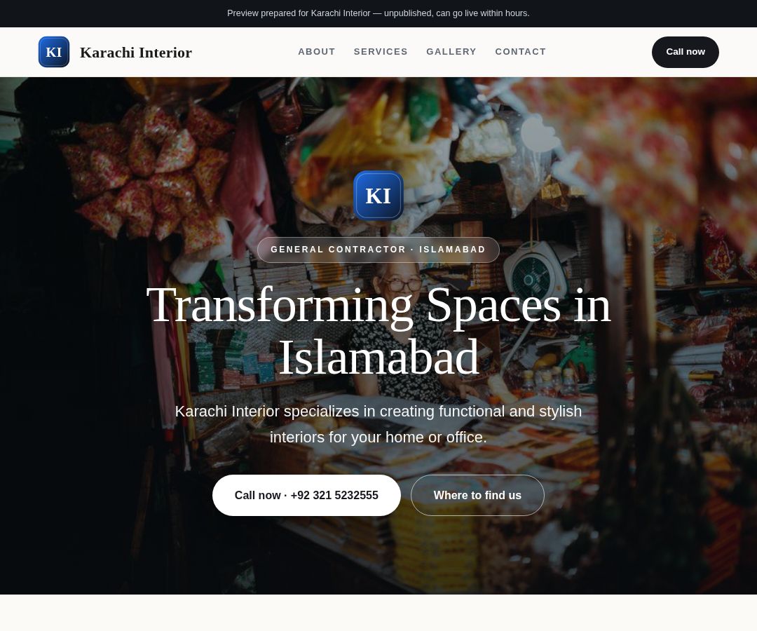 Karachi Interior