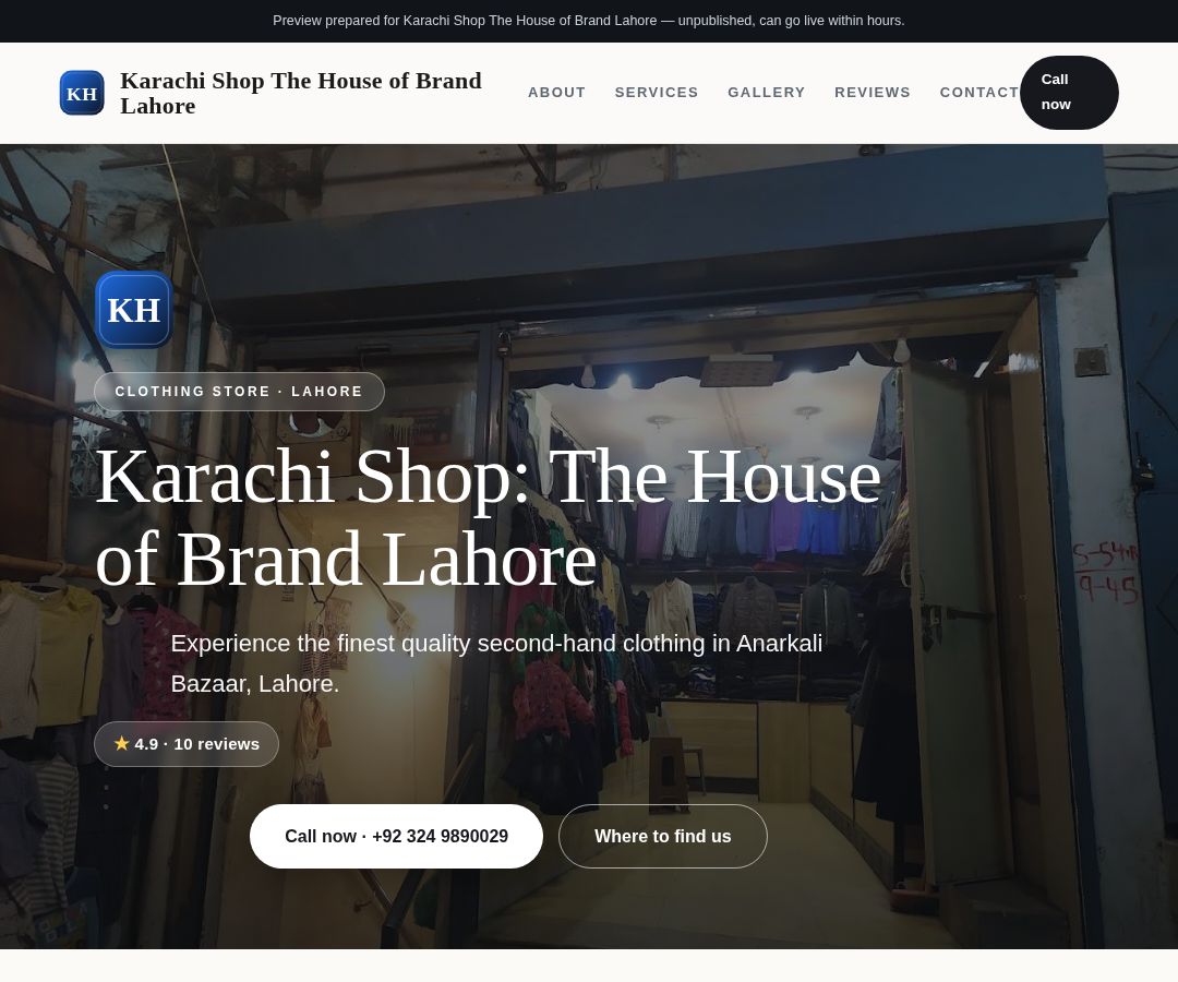 Karachi Shop The House of Brand Lahore
