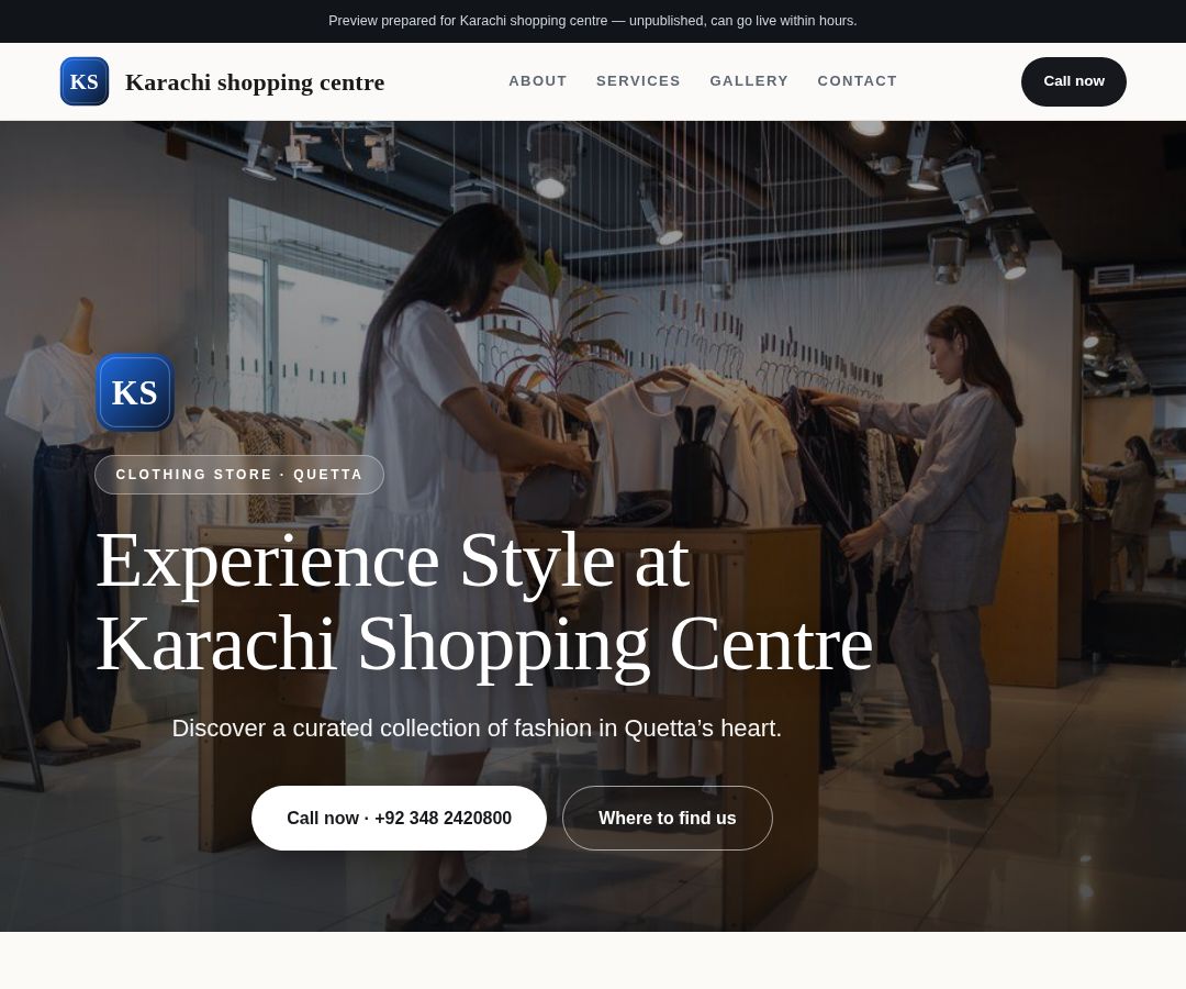 Karachi shopping centre