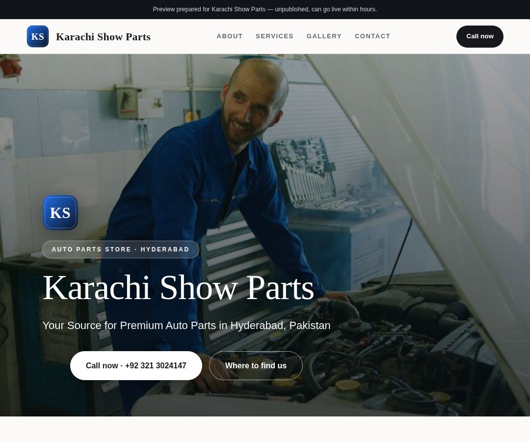 Karachi Show Parts