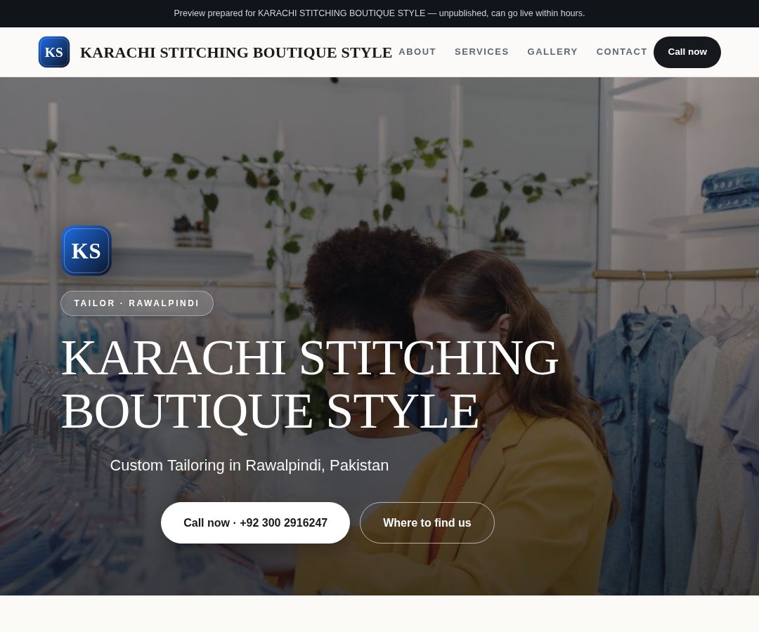 KARACHI STITCHING BOUTIQUE STYLE