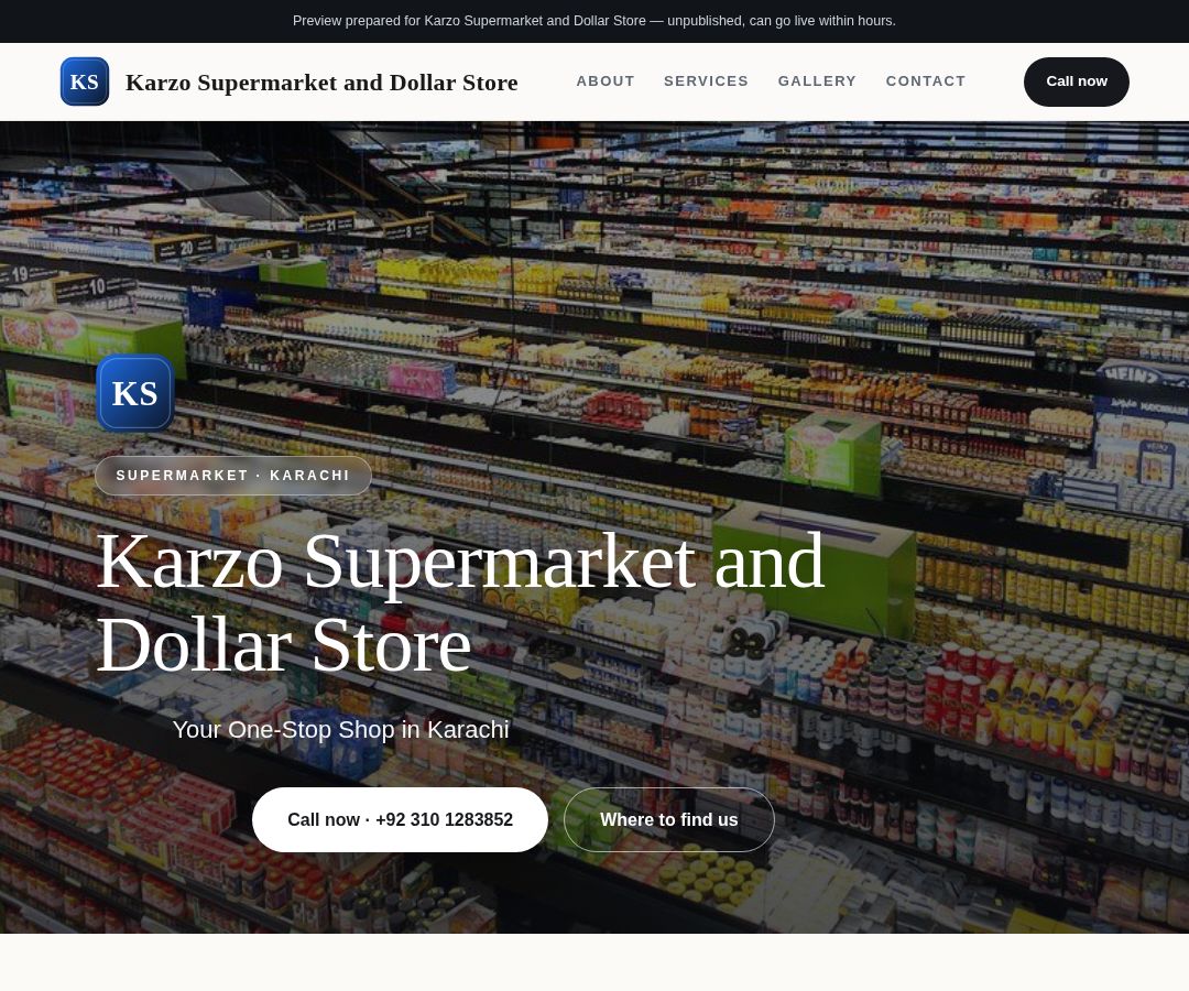 Karzo Supermarket and Dollar Store