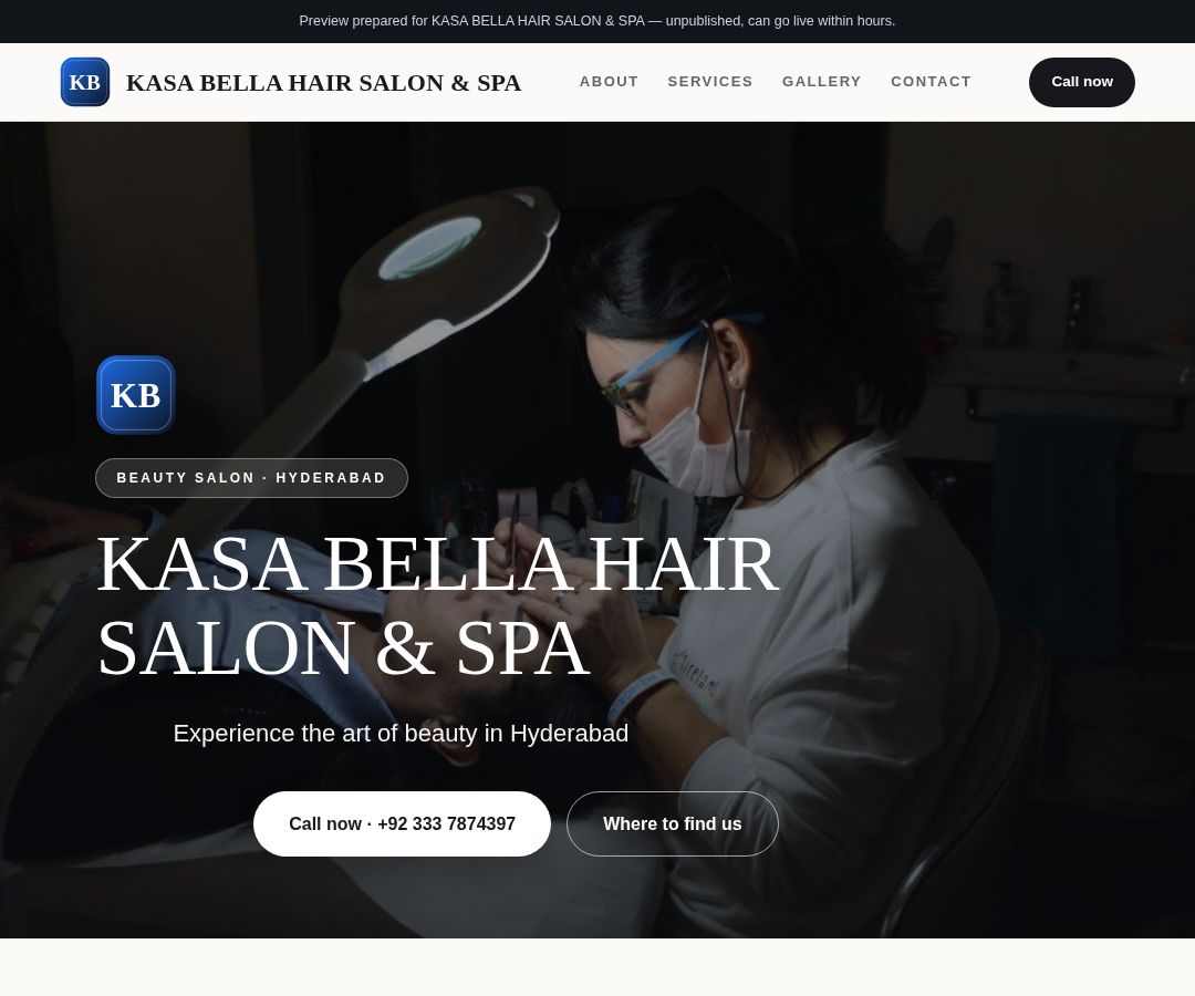 KASA BELLA HAIR SALON & SPA