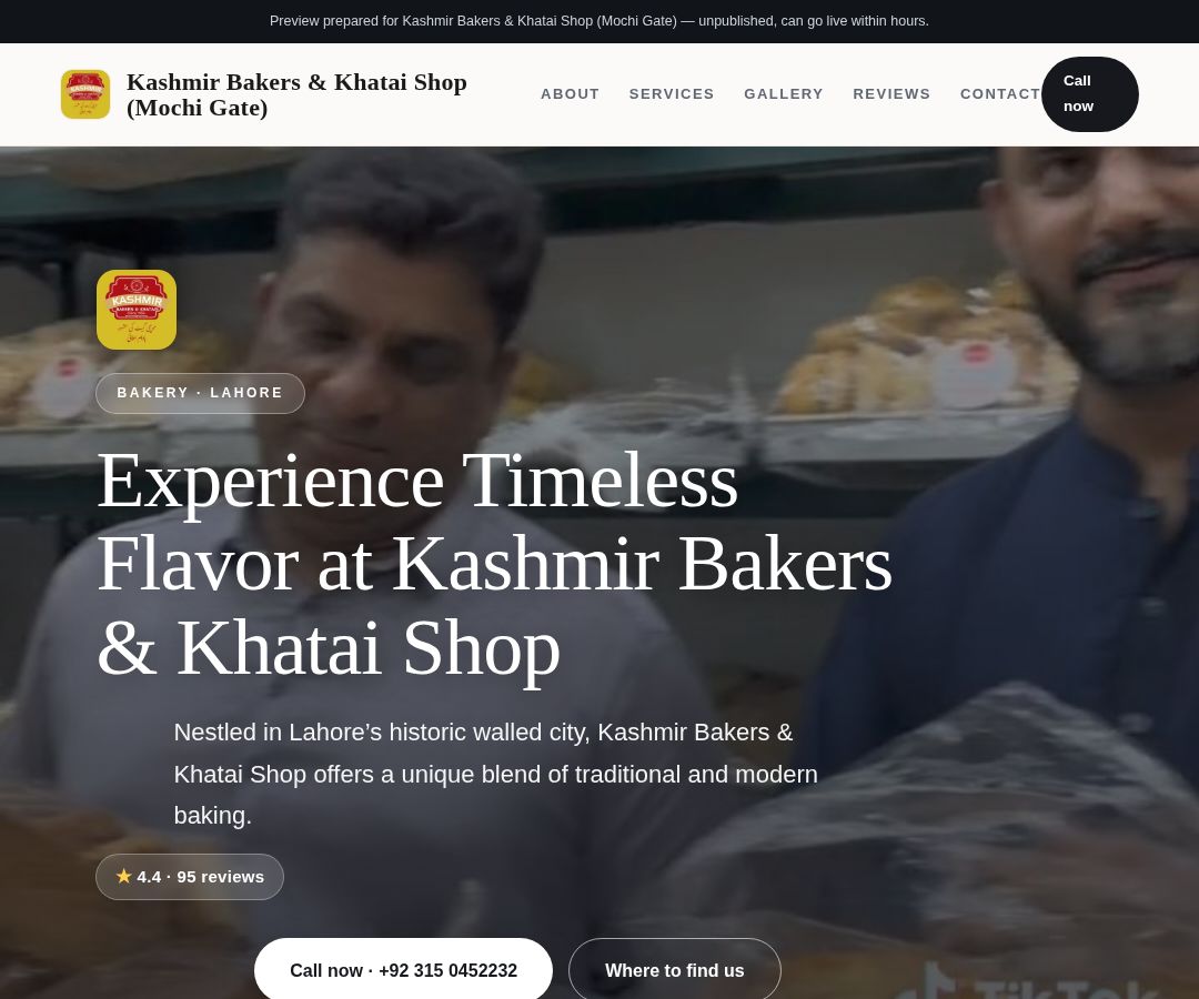 Kashmir Bakers & Khatai Shop (Mochi Gate)